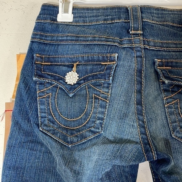 NWT. True Religion Rancher Raegan Reclaimed Flare Leg Jeans Women’s-27. - Picture 13 of 16